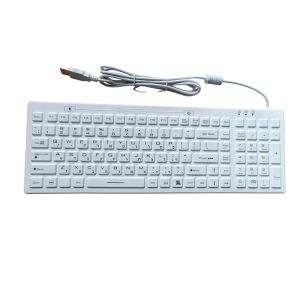 IEC 60512 106 Keys Waterproof Medical Keyboard 100mA with Hebrew English