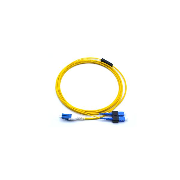 SC-LC Singlemode Duplex Fiber Optic Cable / Connector / Jumper For Computer