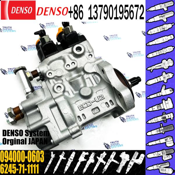 Fuel Pump 6245-71-1111 094000-0603 for Excavator PC1250-8 Wheelloader Wa600-6 Engine SAA6d170e-5