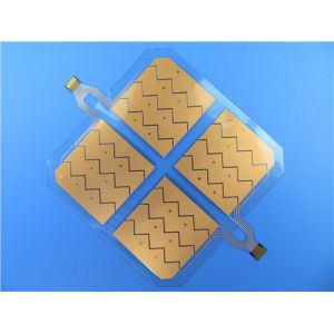 Double Layer Flexible PCB Built On PET with Immersion Gold Plated