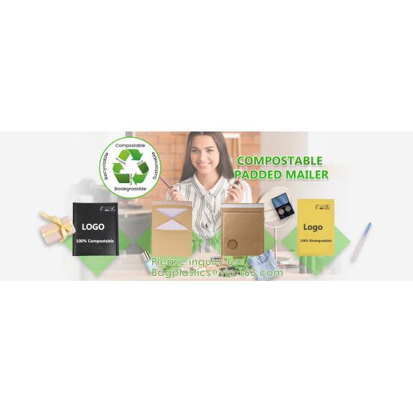 PLA Polylactide & PBAT Biodegradable Polymer, 100% Plant-Based, Compostable, Thank You Mailer Packaging Bag
