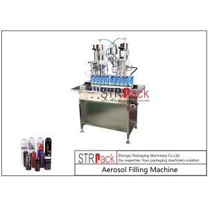 20 - 450ml Semi Automatic Gas Aerosol Filling Machine For Spray Paint Manual