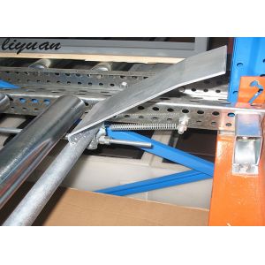 Gravity Adjustable Pallet Racking System , Pallet Flow Rack Storage Systems