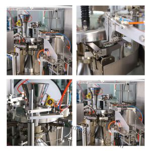 Flat Pouch Rotary Packing Machine PLC Control For Oatmeal Cookies Chocolate
