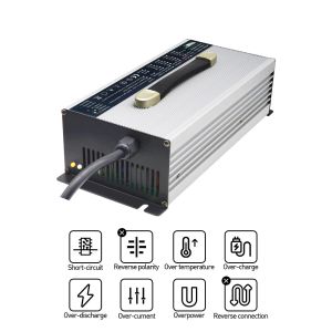 Safe Lithium Golf Cart Charger 36V 45A High Power Li Ion Battery Charger