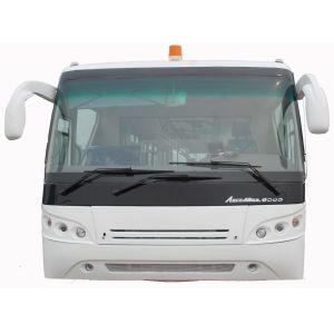 77 Passenger Airport Limousine Bus With 4 Pneumatic Double Opening Doors