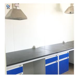 Heat Resistant Lab Work Station , W750mm Wall Mounted Laboratory Island Bench