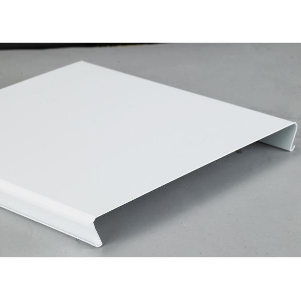 Plain Beveled Edge Decorative Aluminium Strip Ceiling Windproof Ceiling for