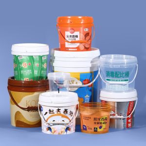 20L 5 Gallon Plastic Pail Bucket for Heat Transfer Printing Thick Packaging