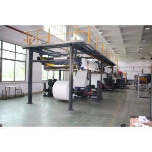 High Speed Double Rotary Paper Sheeting Machines Paper Reel To Sheet Cutting Machine