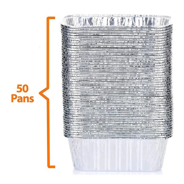 Quality 1LB Custom 8342 Aluminum Foil Food Containers 450ml Food Container Foil With Lid wholesale