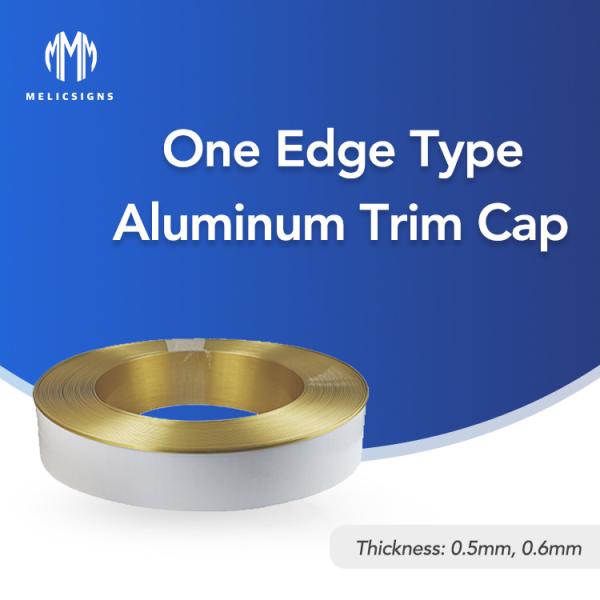 Quality Weatherproof Aluminum Trim Cap 6.8cm Brushed Aluminum Coil Easy Installation wholesale