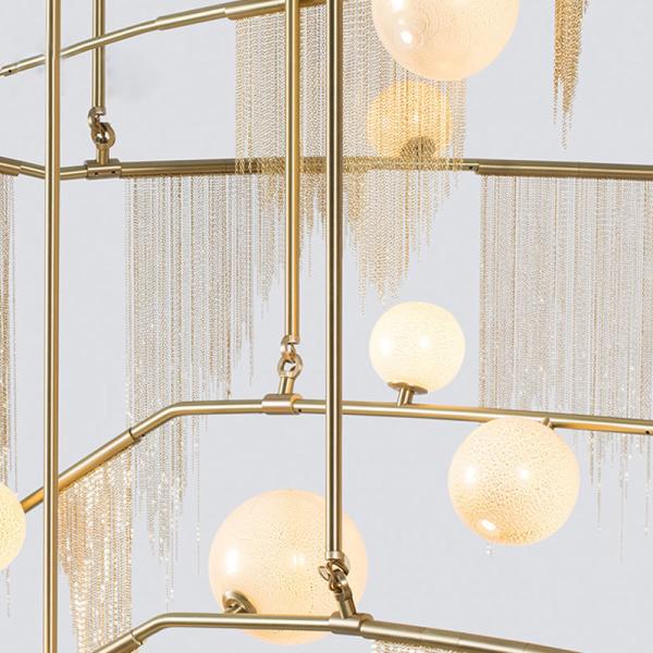 Multi Fitting Pendant Light Glass Ball for Shopping Mall