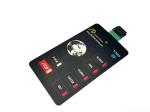 Flat Button Semi Transpranet Red LED Window Backlit Membrane Switch Panels With