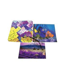 Custom Print Microfiber Eyeglass Cleaning Cloth Water Absorbent