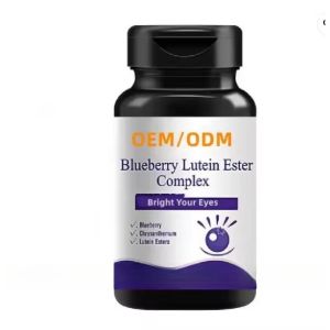 Customized OEM Blueberry Lutein zeaxanthin Esters capsule Relieve Eye Fatigue