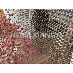 S W Model Copper Chainmail Ring Mesh Curtain For Decoration Room Divider