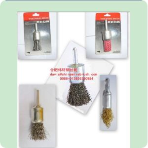 3/4" (19mm) Shaft-Mounted Wire End Brush