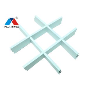 Green Gallery Aluminium Grid Ceiling With Nice Pigment Wet Ability OEM