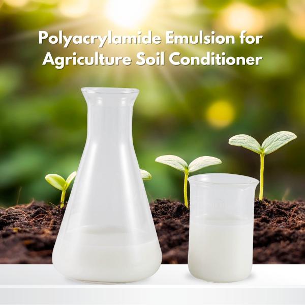 Quality Flocculant PAM emulsion Cationic Polyacrylamide Gel for Agriculture Soil Conditioner wholesale