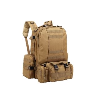 China 55L 600D Oxford Fabric Waterproof Backpack with Removable Smaller Accessories Bags on sale