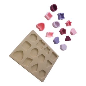 Silicone Educational Toys DIY Geometry 3D Jigsaw Puzzle Customized