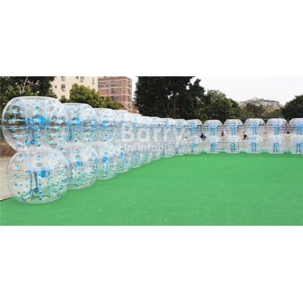 1m 1.2m 1.5m 1.8m PVC / TPU White Blow Up Hamster Ball Bubble Ball Soccer For Kids And Adult