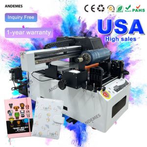 Push Button Control Type UV Flatbed Printer A2 4050 Dual Xp600 Printhead UV