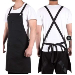 Adjustable Water Resistant Apron With Tool Pockets , Waxed Canvas Work Apron