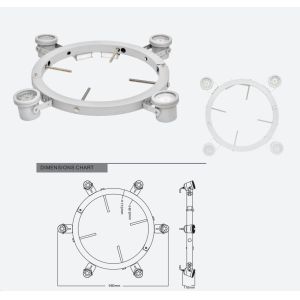 IK08 Customized LED Light DC24V - DC48V LED Palm Tree Light Ring