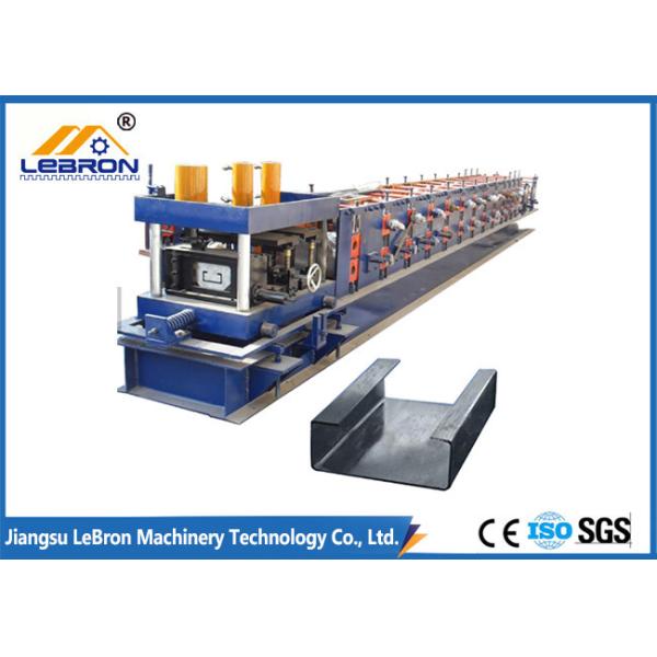 Easy Operation C Z Purlin Roll Forming Machine , C Channel Rollers 80mm Roller