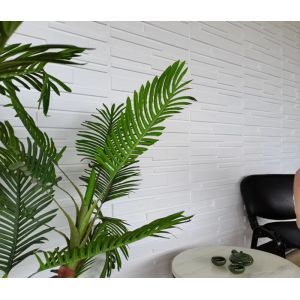 50cm*50cm Light Weight High Strongth 3D PVC Decoration Wall Panel For Cafe Shop Wall