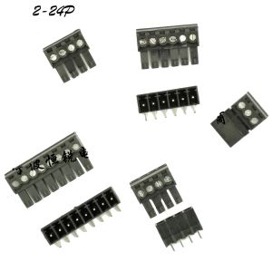 3.81mm Pitch PCB Pluggable Screw Terminal Blocks Plug + Right Angle Pin Header