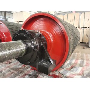 Cement Plant 500mm Width Pci Conveyor Pulleys For Belt Handling