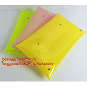 PVC bag/Transparent pvc clutch bag /PVC handle bag for promotion, Neon PVC