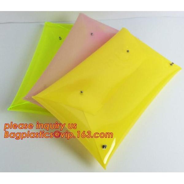 PVC bag/Transparent pvc clutch bag /PVC handle bag for promotion, Neon PVC