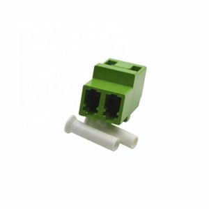 PC ABS Shell LC To LC Coupler Single Mode Green For FTTH FTTB FTTX Network