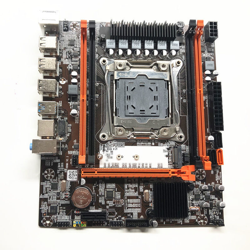 Cheap Customized X99 motherboard PC server mainboard 4xDDR4 support core I7 xeon E5 v3/v4 cpu X99H mainboard for pc for sale