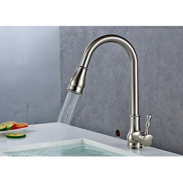 Quality Long Reach Pull Down Sprayer Kitchen Bridge Faucets Dual Mode ROVATE wholesale