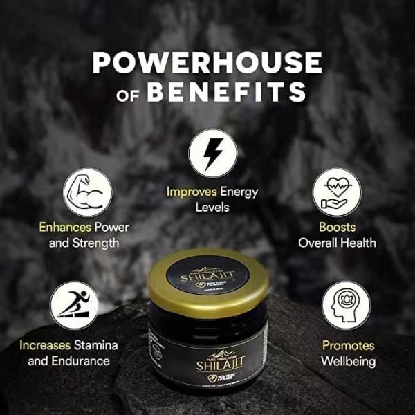 Himalayas India Shilajit Resin with Rich Fulvic Acid Sourced Available in Private Label and Packaging
