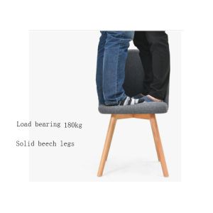 Cheap Nordic Simplicity Beech Dining Chairs , Eames Upholstered Shell Chair for sale