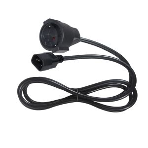 VDE CE Approved IEC C14 to Schuko Adapter Cable H05VV-F 3G1.0mm²