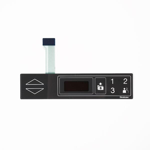 Key Option Embossing PET Membrane Switch for Industrial Control and Medical