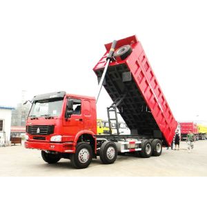 Sinotruk HOWO 50 Tons 8*4 Dump Tipper Truck For Mineral Material Transportation