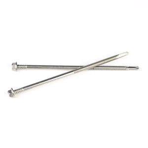 Double Thread 5.5x138 Stainless Steel Sus 410 Self Drilling Screw for Wood