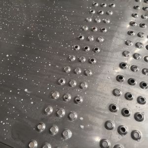 Industrial Metal Plate With Holes In Rectangular Shape Durable