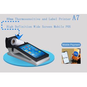 1GB DDR3 8GB EMMC Storage Mini Handheld POS Terminal with BT 4.0 and QR Code