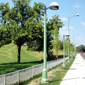 18 Meter Q355B Mild Steel Pole For Mounting LED Street Lights
