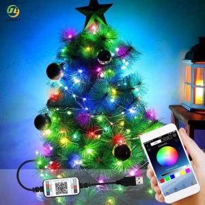 RGB Outdoor Waterproof String Fairy Lights LED Lights Changing Rope For