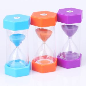 Cheap Kids Sand Timer Hourglass Plastic Hexagonal Hourglass Free Sample for sale